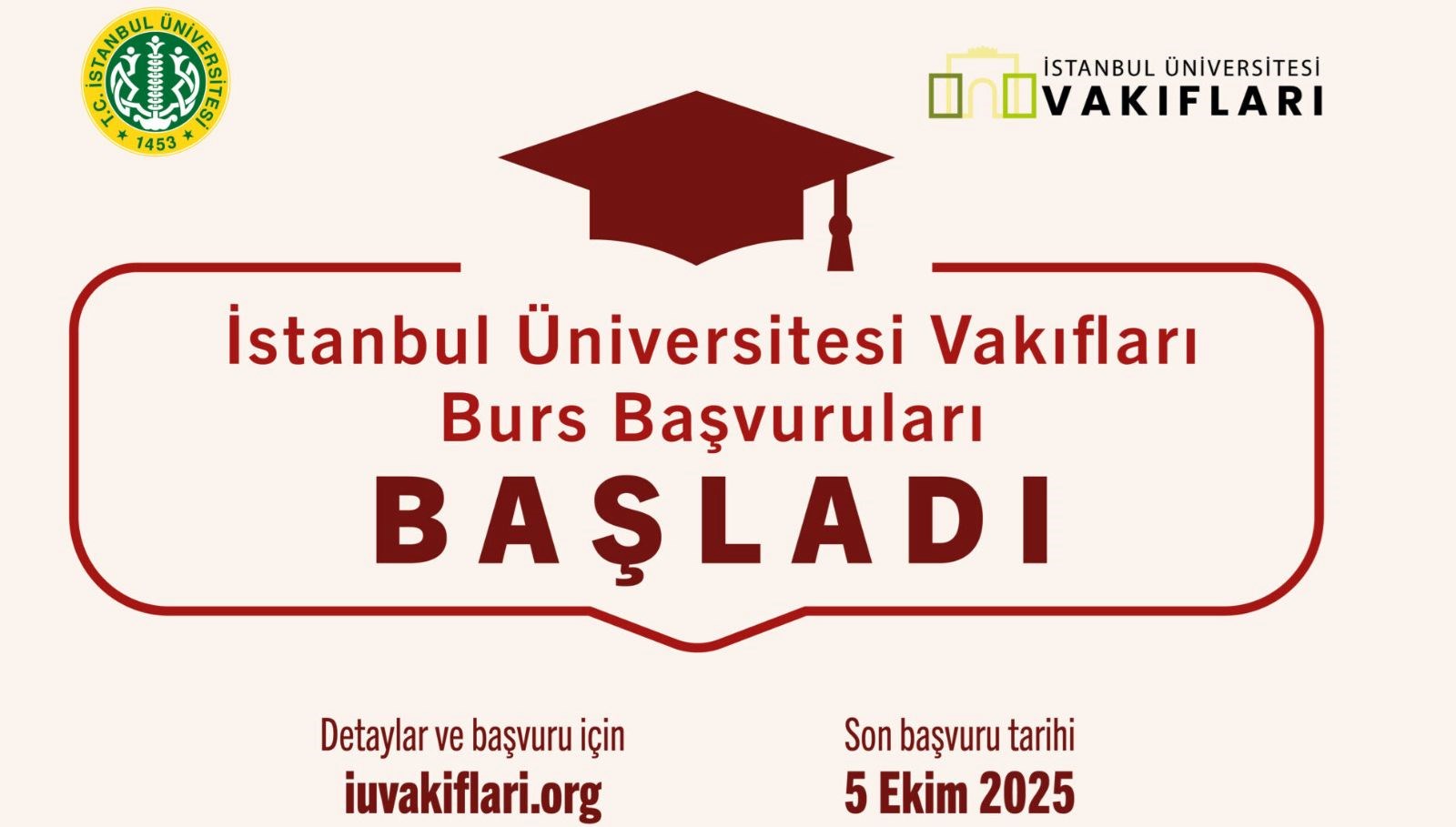 istanbul universitesi vakiflari burs basvurulari basladi Q2lwumOJ