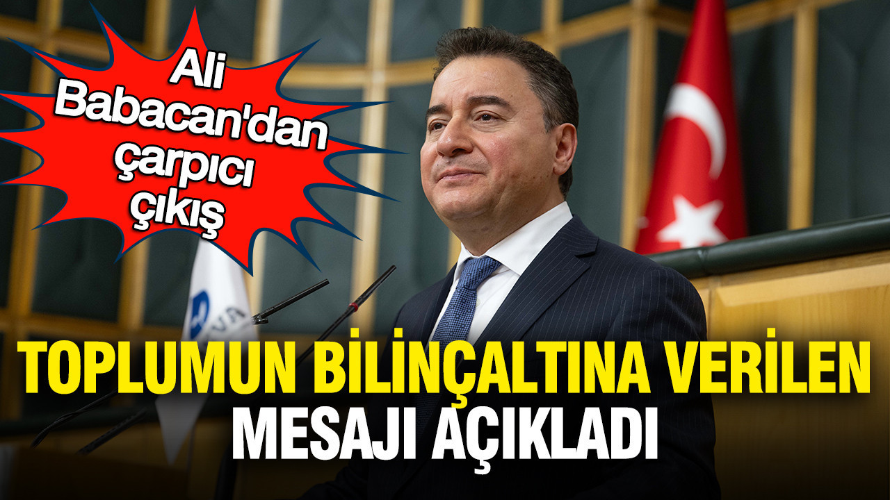 Ali Babacan’dan Önemli Açıklamalar: Medyada Verilen Mesajlar Toplumu Etkiliyor